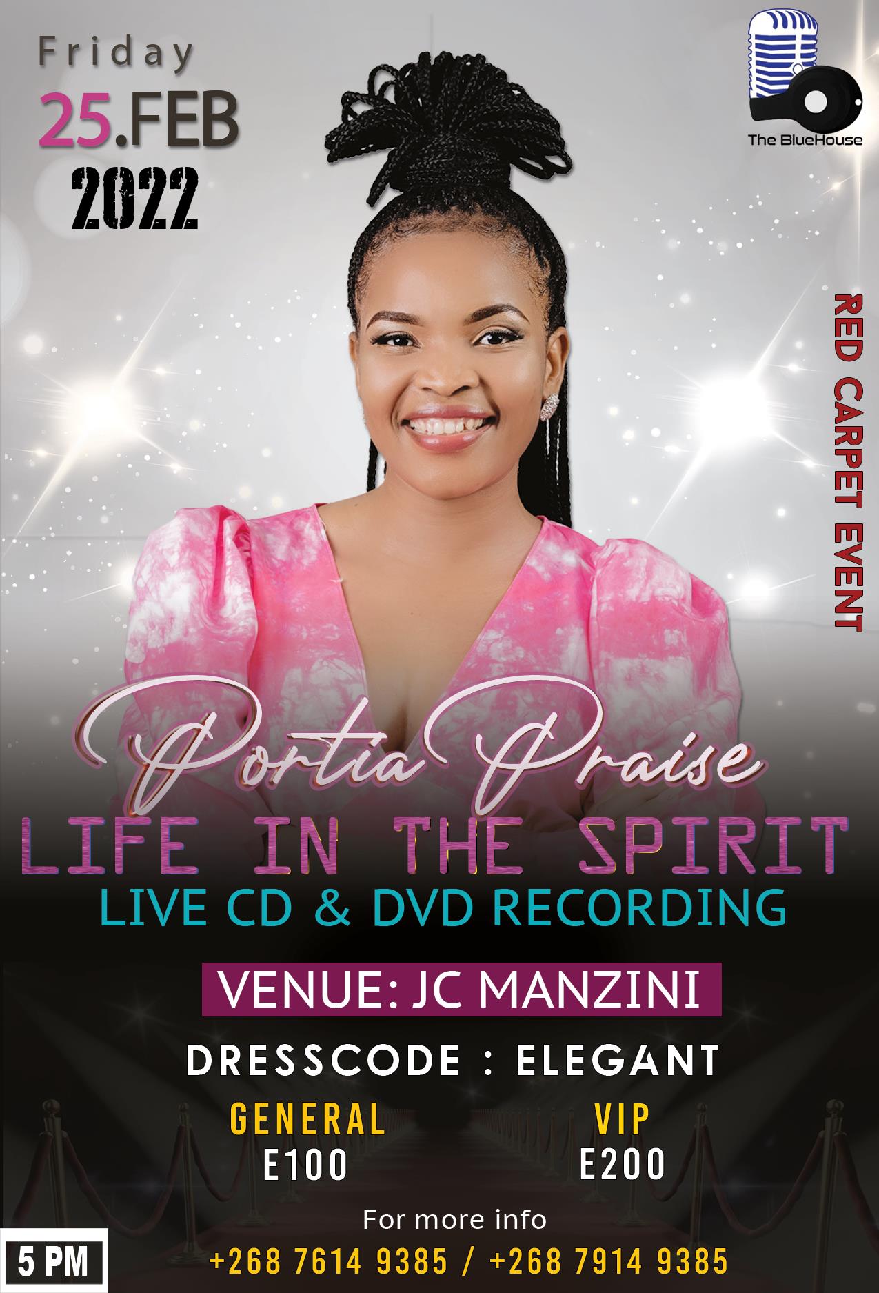 Portia Praise - Life In The Spirit Live CD and DVD Recording Pic